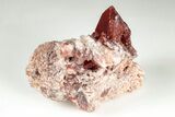 3.8" Natural Red Quartz Crystal Cluster - Morocco - #199099-1